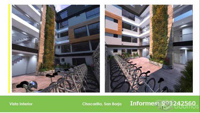 Duplex con terraza Chacarilla San Borja limite Surco