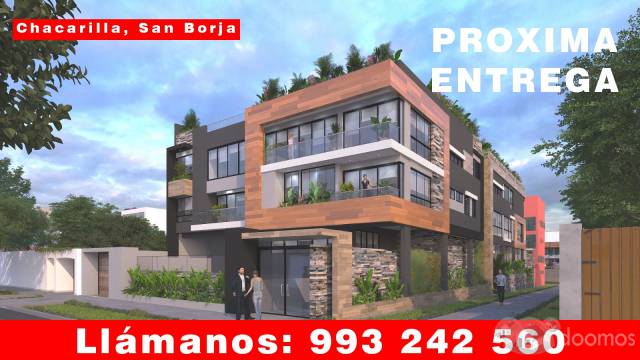 Duplex 187 m2 con terraza en Chacarilla San Borja limite con Surco