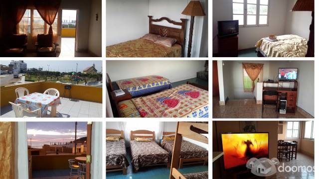 SE ALQUILA casa EN San Bartolo 3 dormitorios 9 personas con terraza Vista Temporada verano 2019