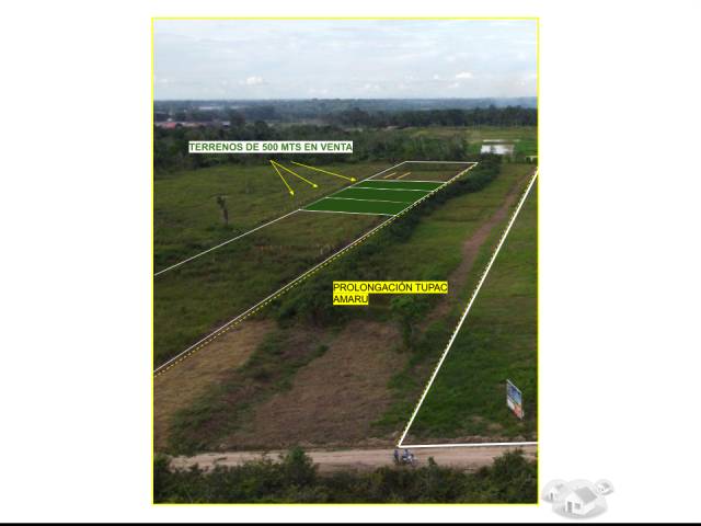 Terrenos de 500m2 en PUCALLPA para casa de campo o como inversión.